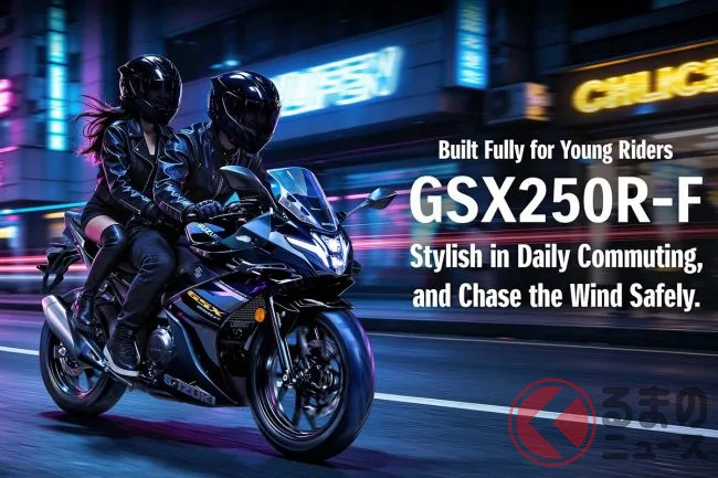 スズキGSX250R-F登場! VVL搭載で29.2PS、約45万円の刷新ぶりがスゴい