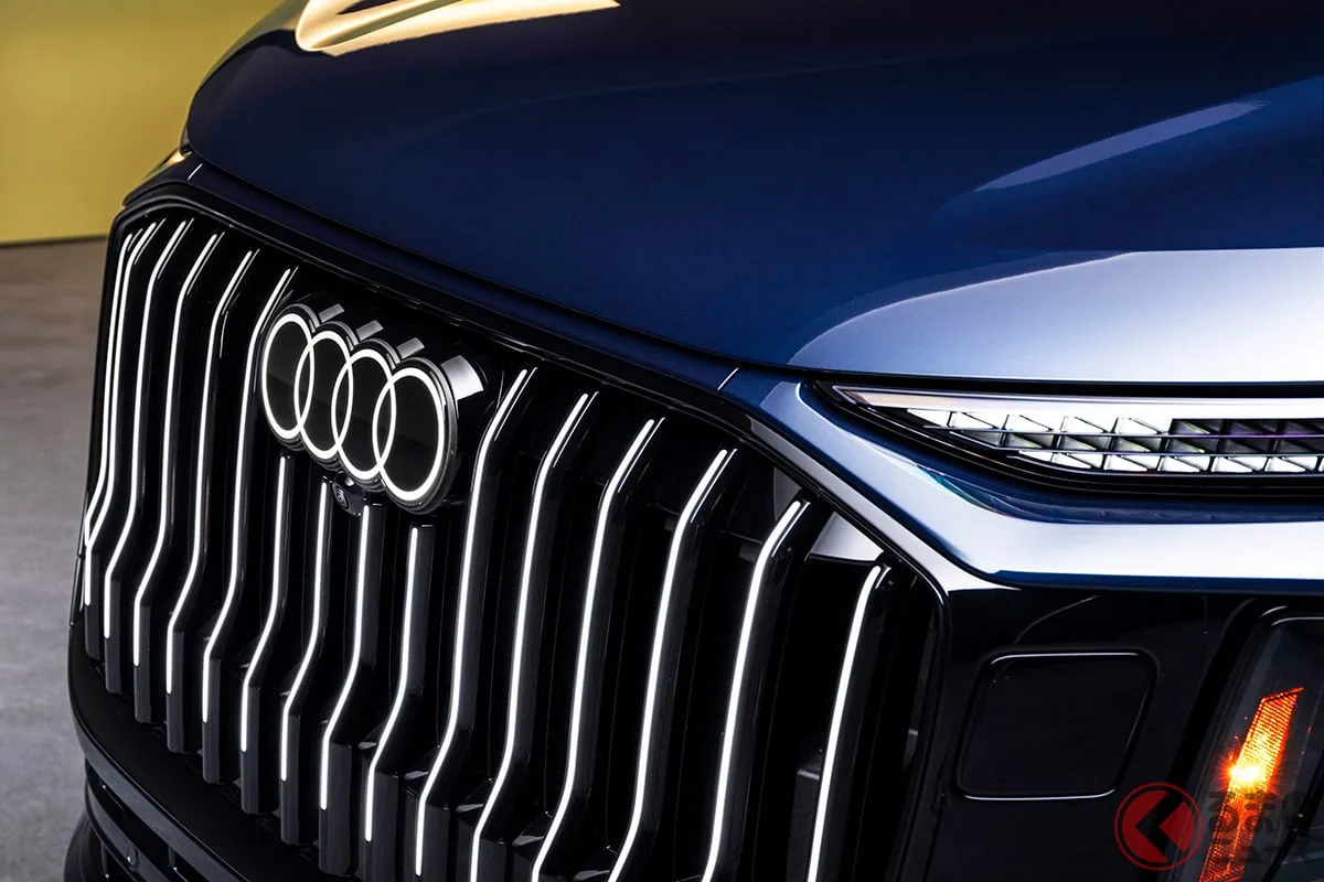全長5.3m超え！アウディ史上最大の3列SUV「Q9」ついに登場、V6ディーゼルターボ搭載