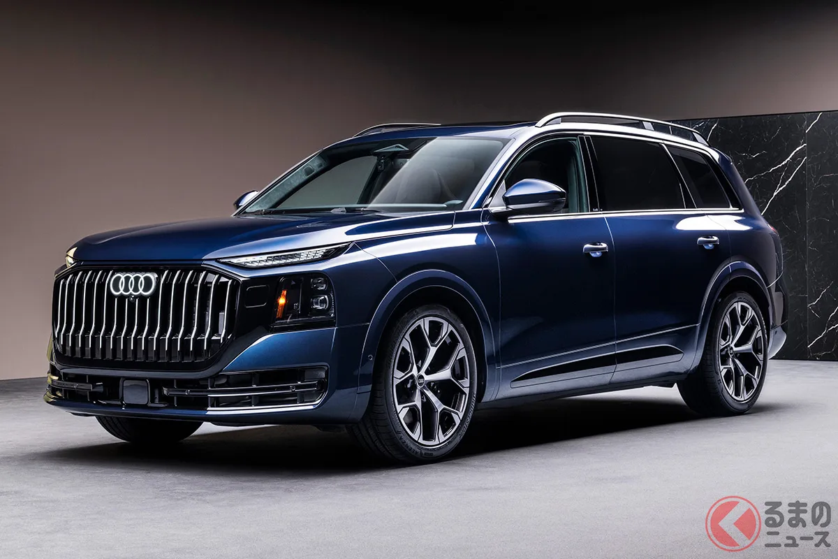 全長5.3m超え！アウディ史上最大の3列SUV「Q9」ついに登場、V6ディーゼルターボ搭載
