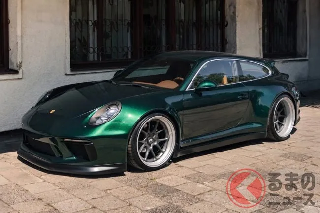 ポルシェ911がまさかのステーションワゴンに! インデセントが放つ超ワイドなシューティングブレーク、2027年公開