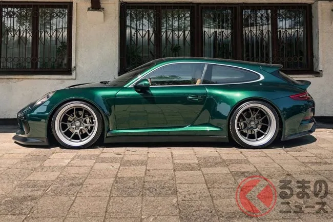 ポルシェ911がまさかのステーションワゴンに！ インデセントが放つ超ワイドなシューティングブレーク、2027年公開