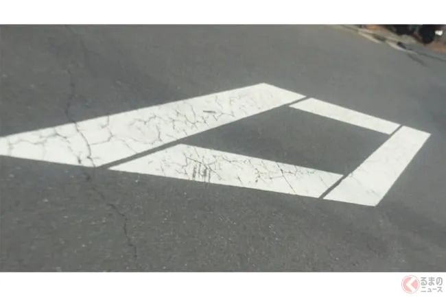 道路の「ダイヤマーク」見落とすと反則金9000円!富山県警がSNSで解説