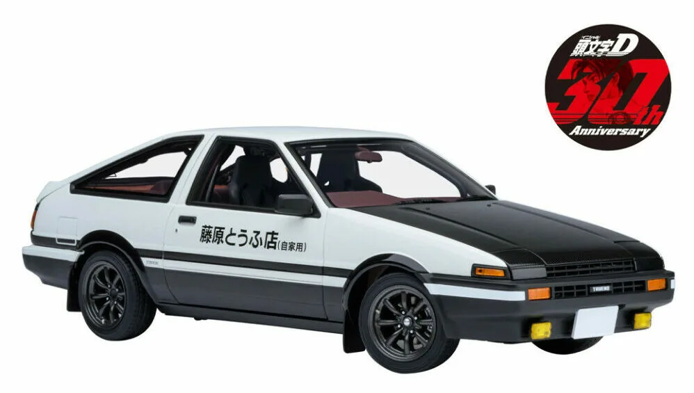 机の上で頭文字Dの世界観！AUTOart製AE86 1/18スケールモデルが神がかり的