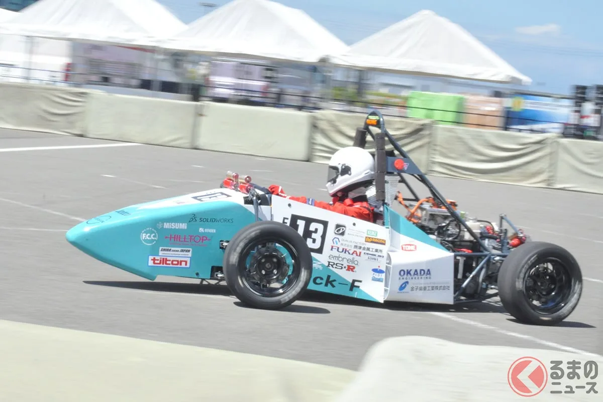 日産京都自動車大学校の学生が挑むフォーミュラEV、全種目完走へ