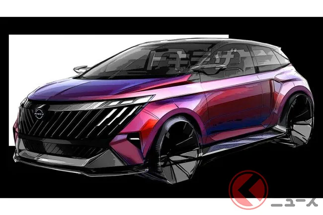 日産ノートが5年ぶりフルモデルチェンジ？予想CGで見えた斬新フェイス