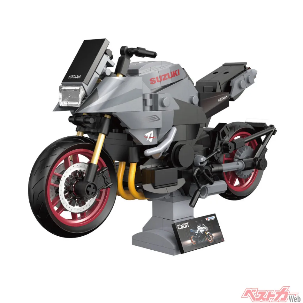 スズキKATANAが1/12ブロック模型に！310ピースで刀のシルエットを完全再現
