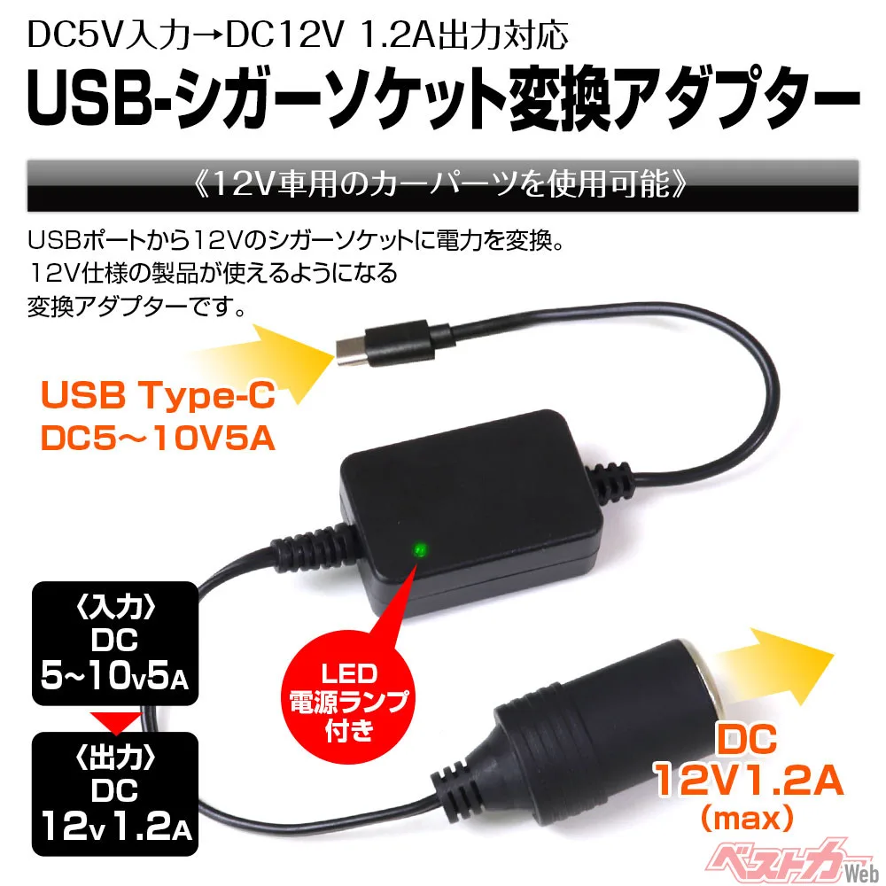 USB-Cをシガーソケットに変換！MAXWIN「DDC04-C」で旧来の12Vアクセサリーを蘇らせろ